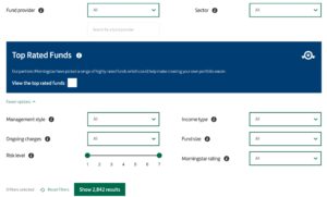 Lloyds Fund Screener