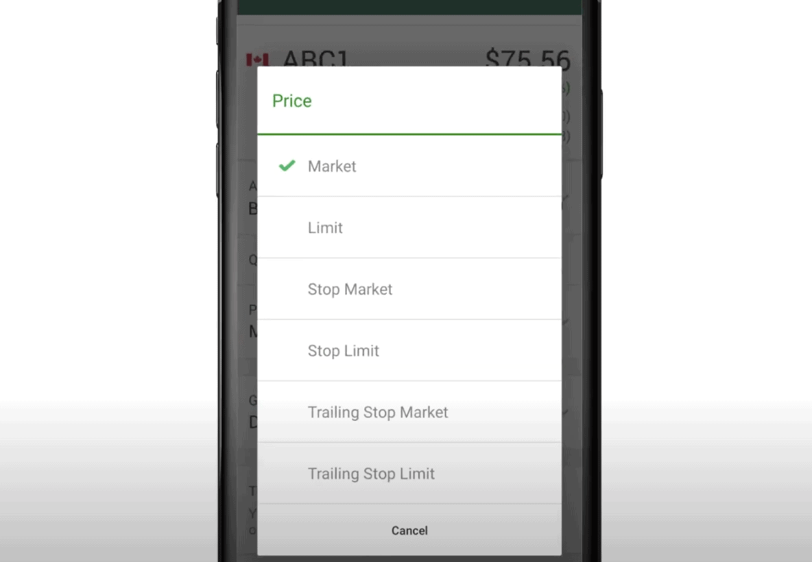 TD Direct buy shares