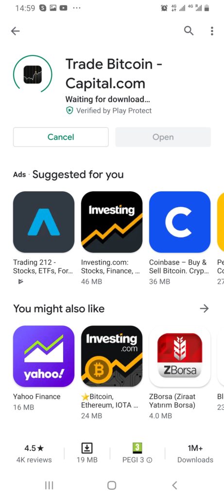 Capital.com forex app