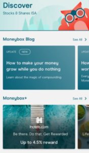 Moneybox Discover tab