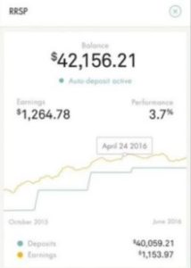 Wealthsimple mobile app