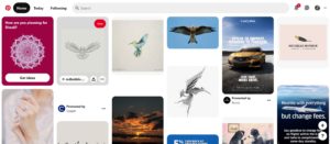 Pinterest Homepage