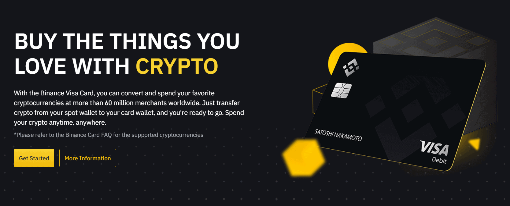 binance debit card fees