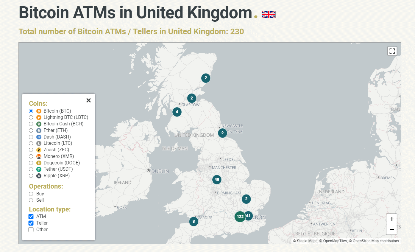 withdraw bitcoins uk map