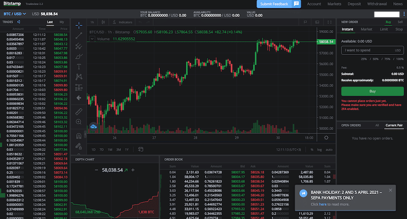 bitstamp export fees