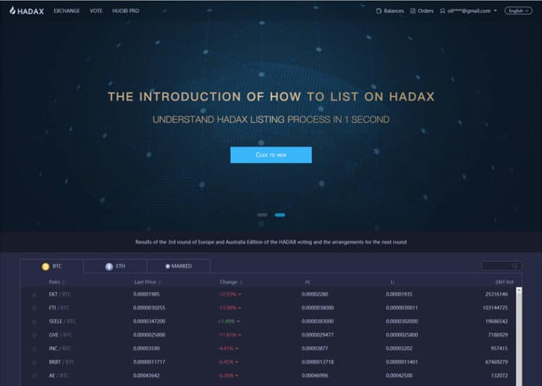 hadax crypto exchange