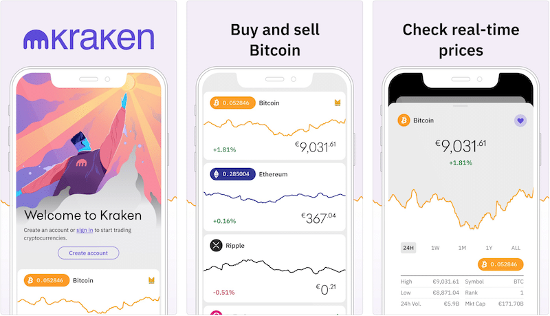 Kraken mobile app