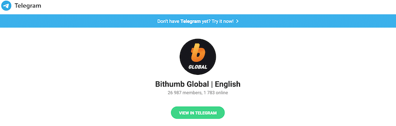 Bithumb Global Community Telegram