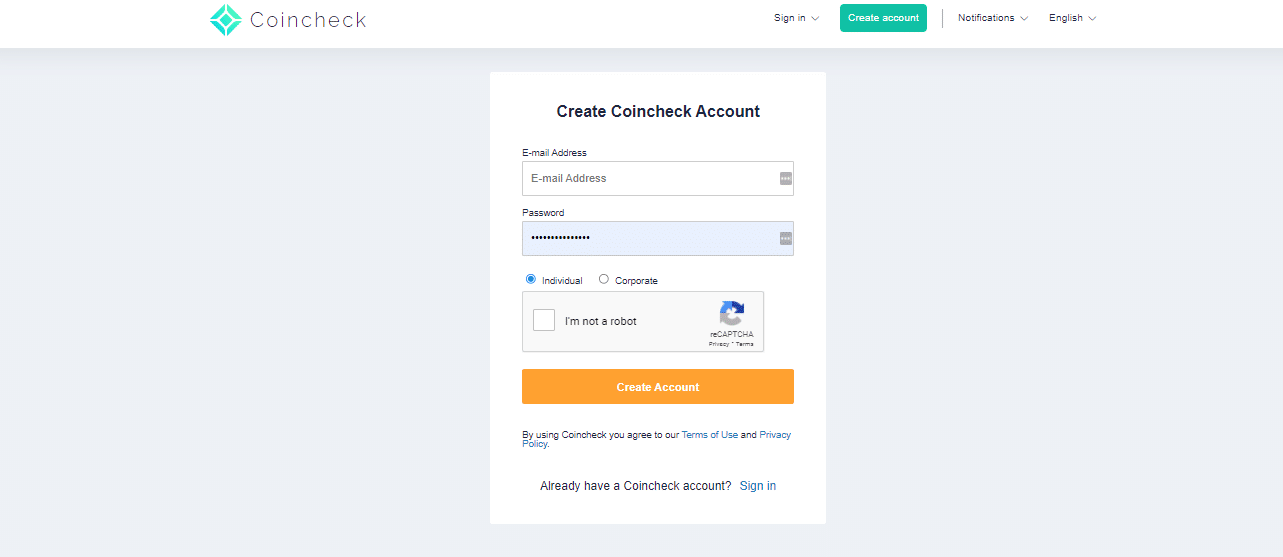 Register an Account