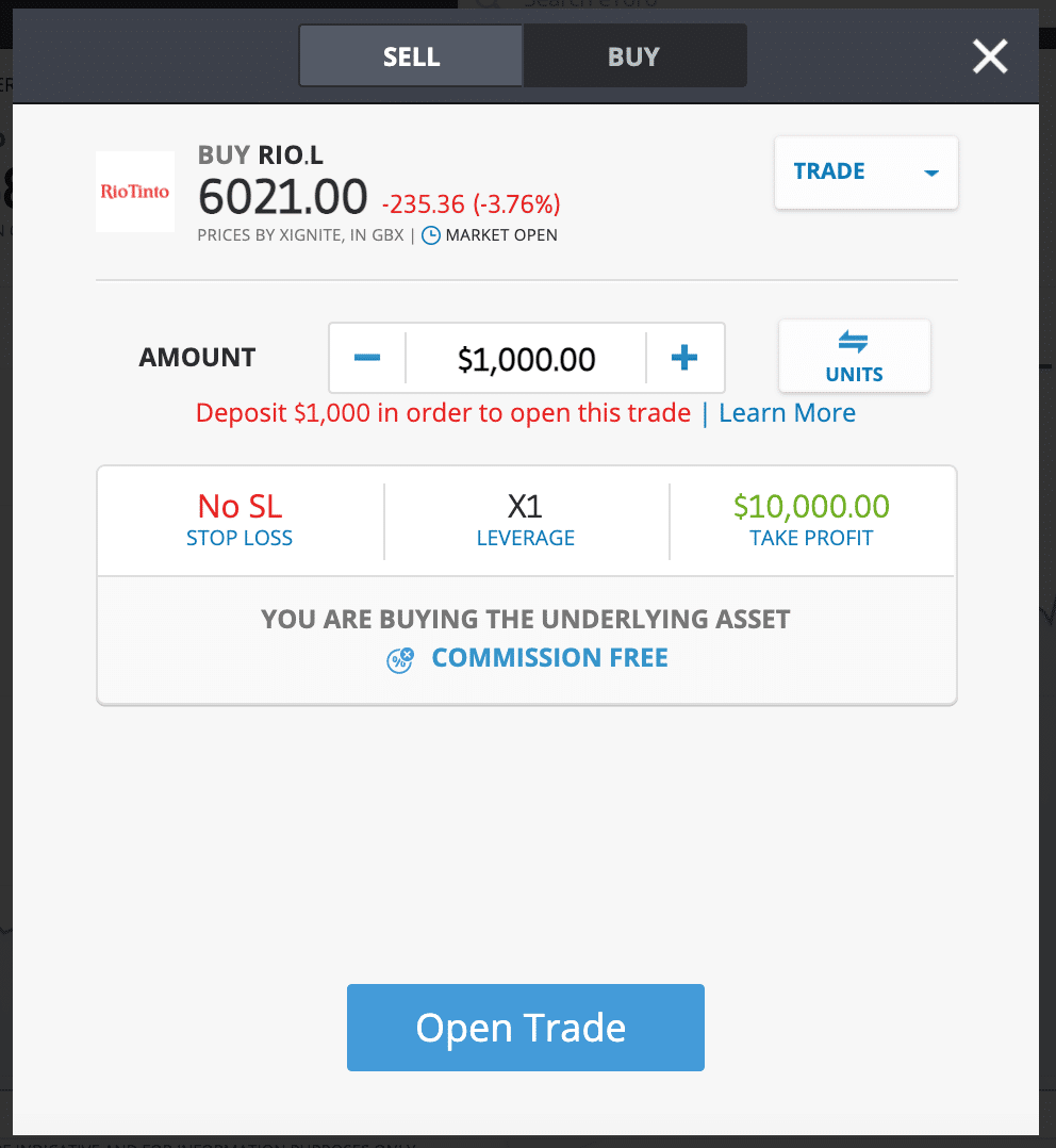 buy rio tinto shares UK