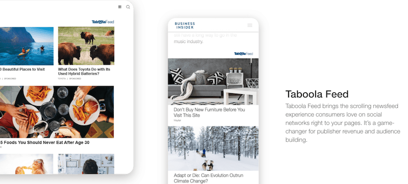 Taboola feed
