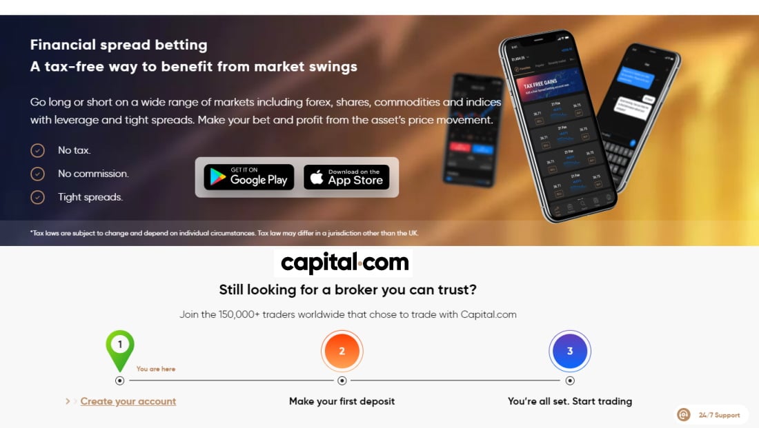Capital.com homepage