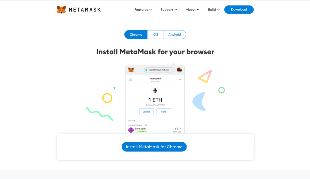 metamask homepage