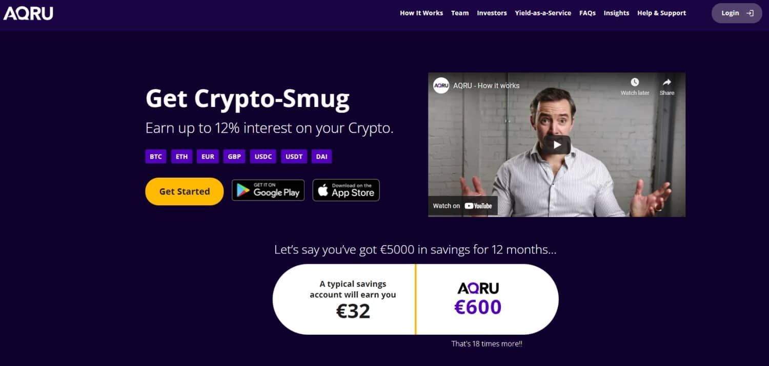 Best Crypto Staking Platform - AQRU