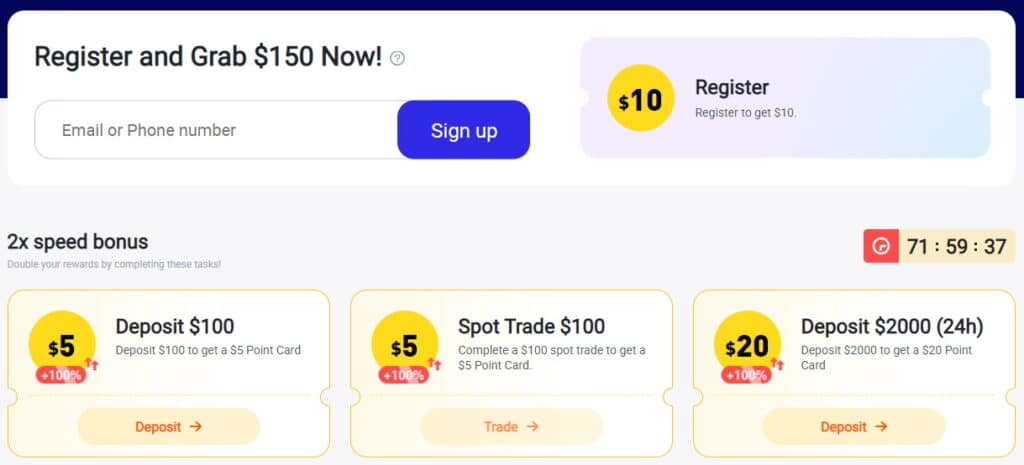 best crypto sign up bonus